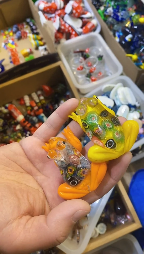 【闪购商品】琉璃手工艺品微瑕青蛙+青蛙