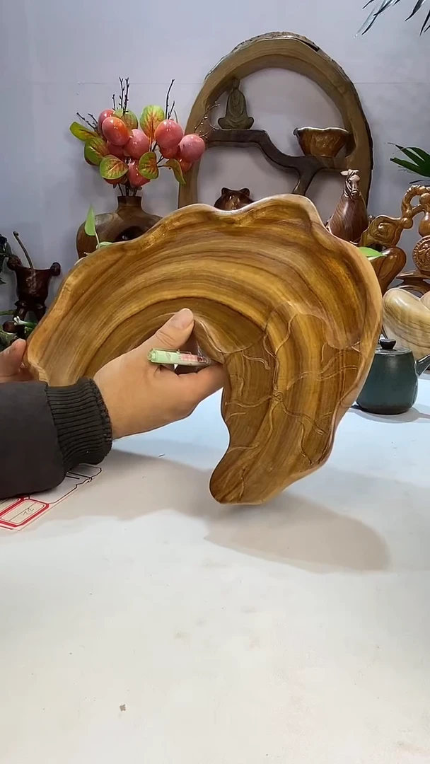 【闪购商品】香樟木A22荷叶异形干泡/尺寸