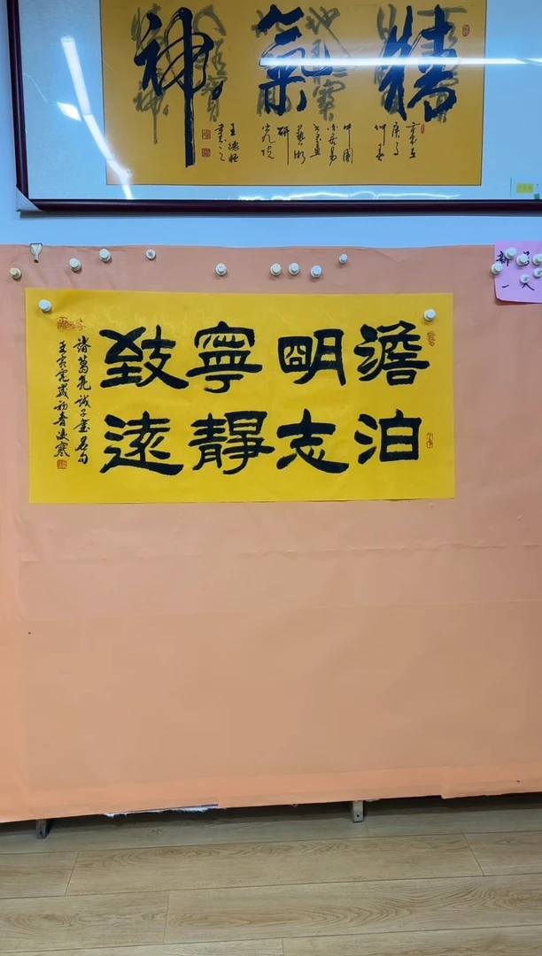 书法淡泊明志作品