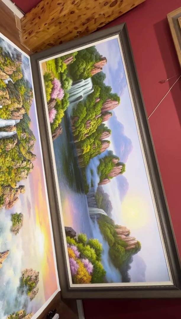 油画【19号】约2.2米丨朝鲜原创纯手绘孤品油画丨顺丰包邮