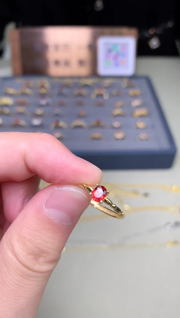 【闪购商品】蓝宝石戒指银S925镶嵌戒指