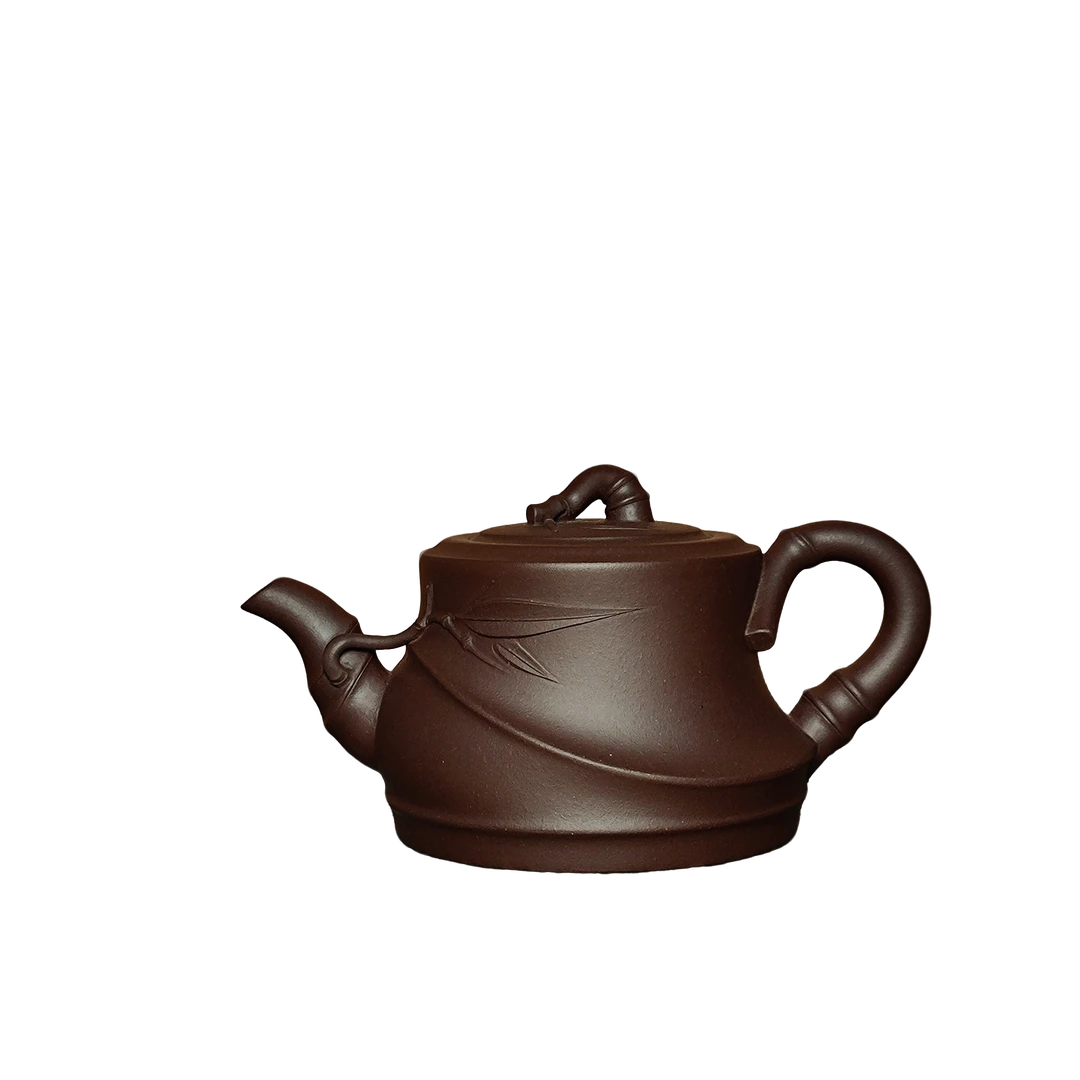 〖醉竹〗壶180ml深紫泥半手工精美茶壶泡茶壶茶具紫砂壶茶器紫砂