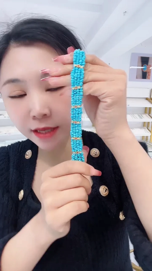 【闪购商品】绿松石手链银S925镶嵌发货一件