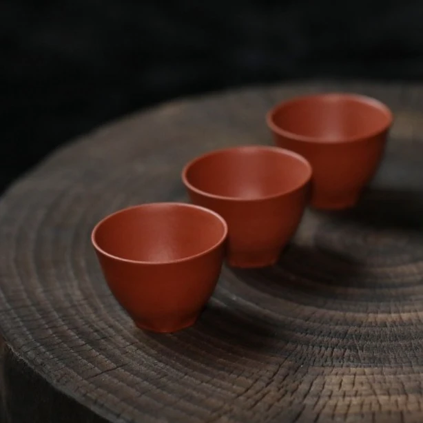 观一茶物 | 偏远拍 3只 九翰·手制花明锦簇茶杯40ml主人杯