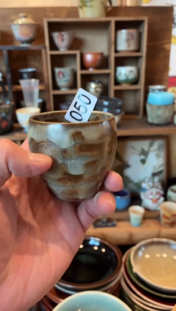 瓷片1*650微瑕手工窑变茶杯1个