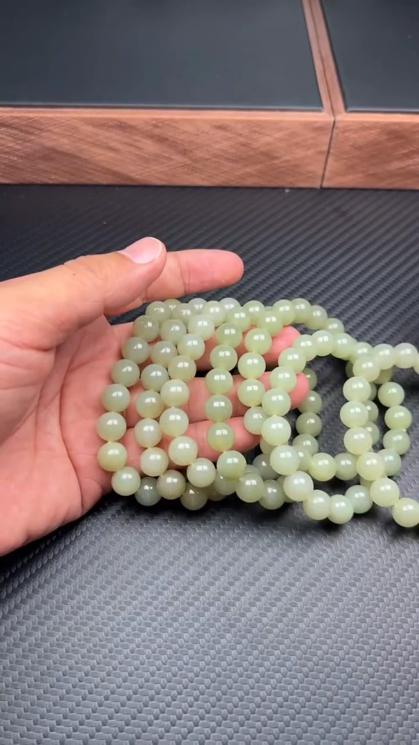 手串未镶嵌和田玉若羌微色差卡10Jm多样性发货拍一发一