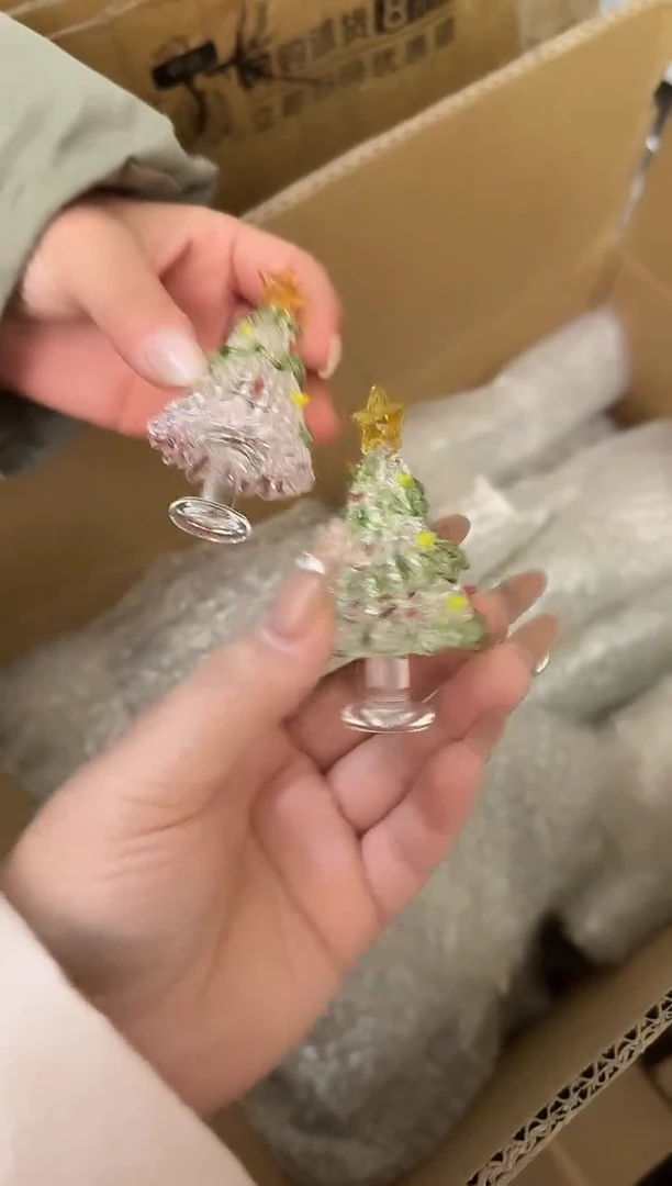 圣诞摆件颜色随机2只