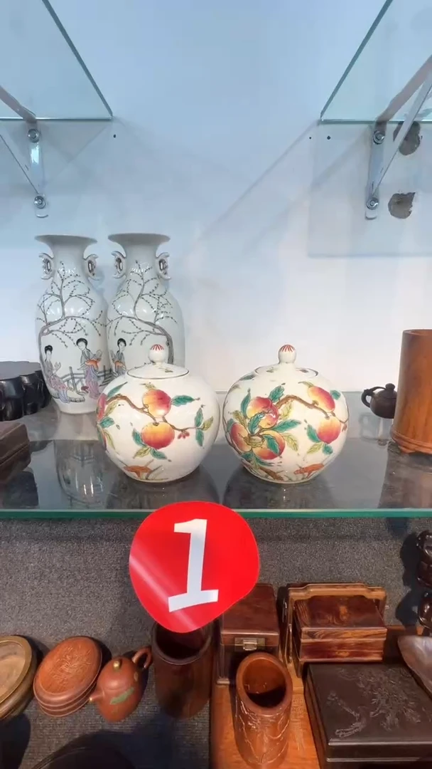 【闪购商品】贡木木艺陶罐一对木木木木