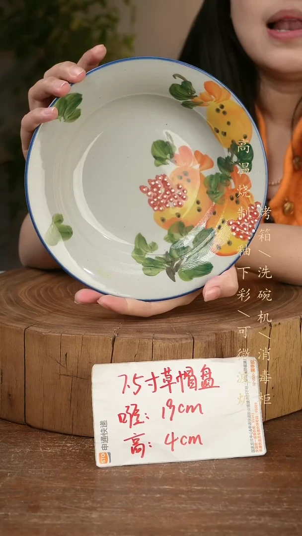 碗瓷景德镇手工手绘高温瓷釉下彩