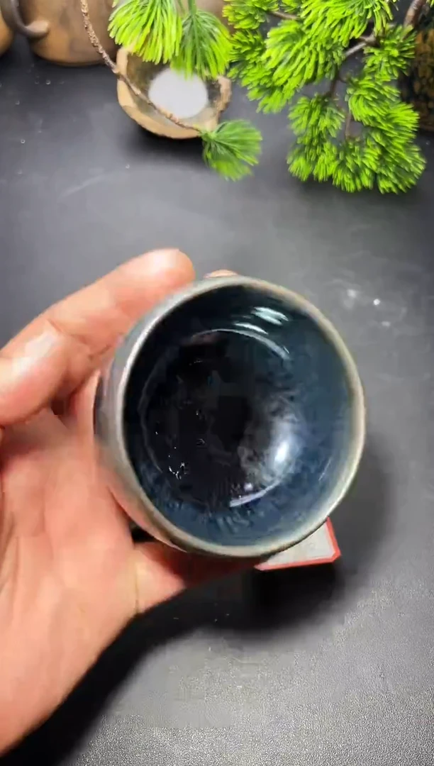 茶盏12（微瑕）叶紫建盏