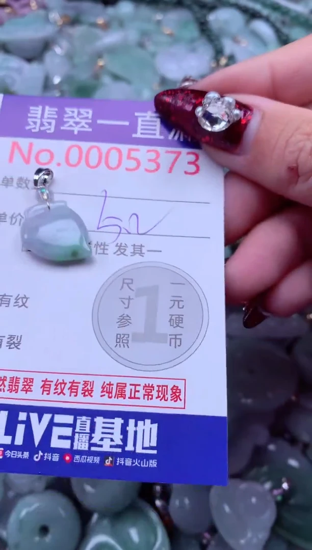 吊坠(不含链)未镶嵌翡翠5373