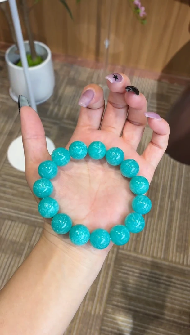 未镶嵌手串天河石天河石手串14m+