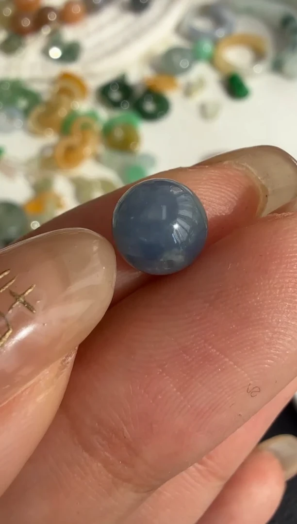 未镶嵌定制翡翠卡7.8珠子300+30