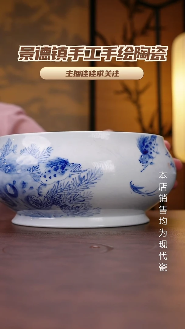 摆件景德镇全手工手绘