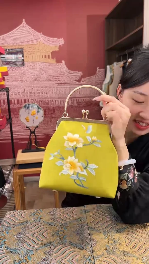 【闪购商品】刺绣刺绣打籽绣苏绣手工刺绣包包