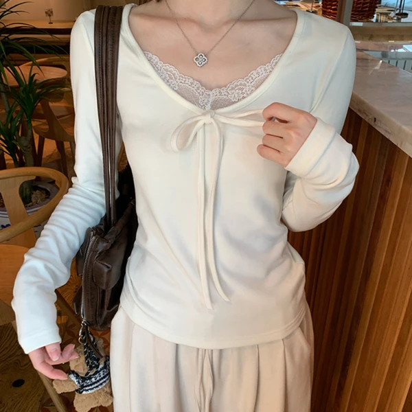 秋冬新款纯欲风辣妹长袖t恤女修身显瘦百搭设计感打底衫上衣