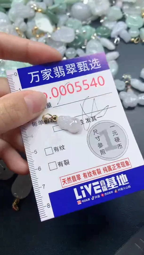 吊坠(不含链)未镶嵌翡翠5540