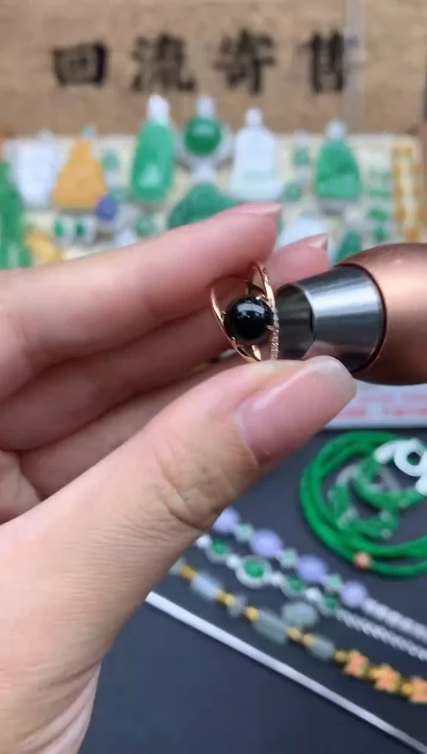 【闪购商品】翡翠戒指18K金镶嵌451-中国好珍宝