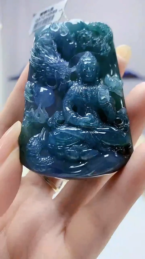 定制翡翠未镶嵌0405DD-毛货挂件观音133