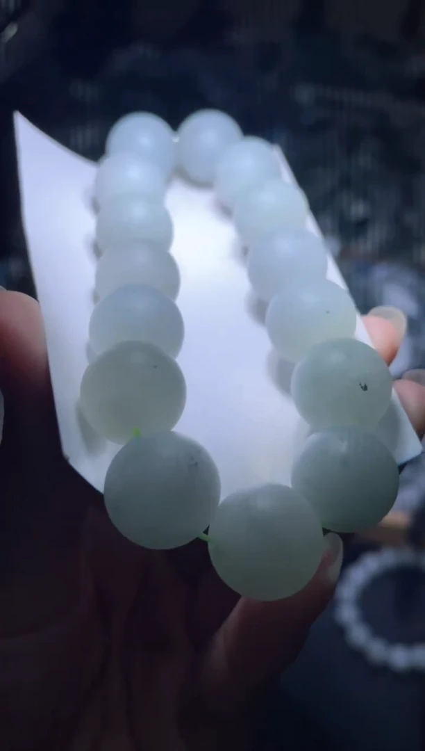 未镶嵌定制翡翠天然缅甸翡翠手串87