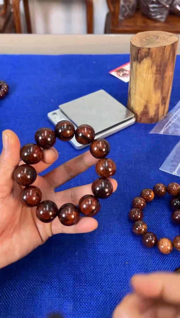 手串/手链黄花梨/降香黄檀2.0紫油梨水波纹手串