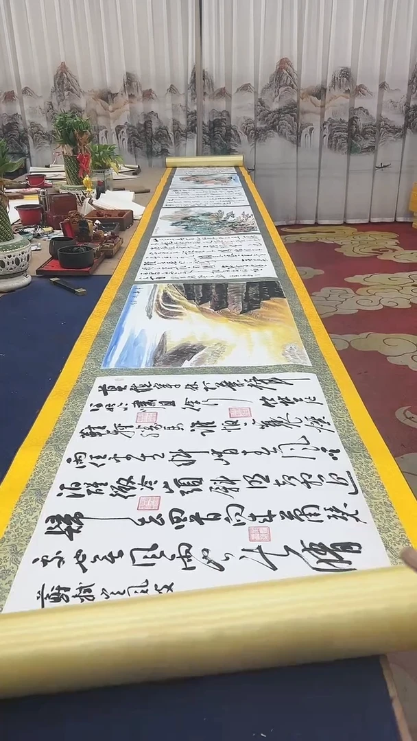 【闪购商品】书法多人合作精品大金卷