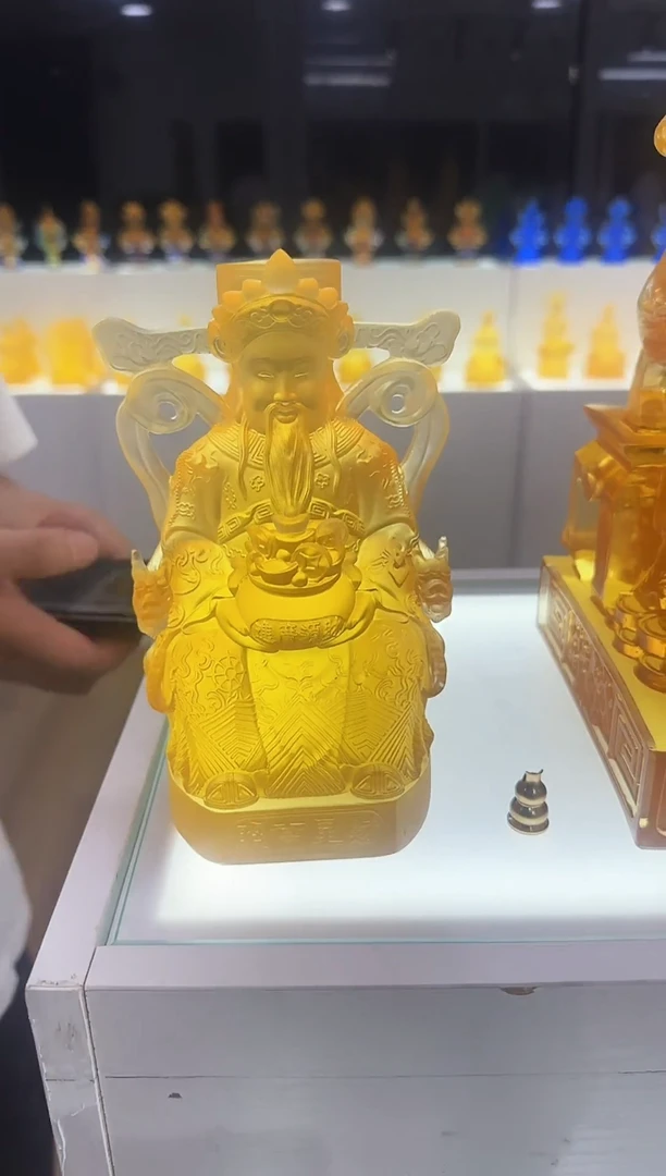 手工艺品琉璃古法琉璃财神