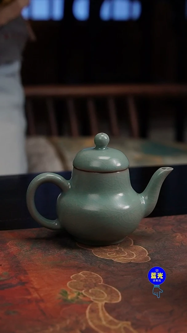 摆件瓷纯手工清凉寺原矿釉思亭壶