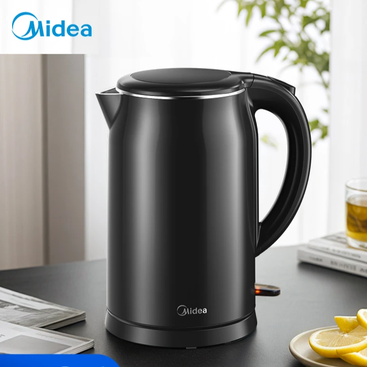 Midea/美的电热水壶开水壶大容量烧水壶无缝内胆快速烧水自动断电