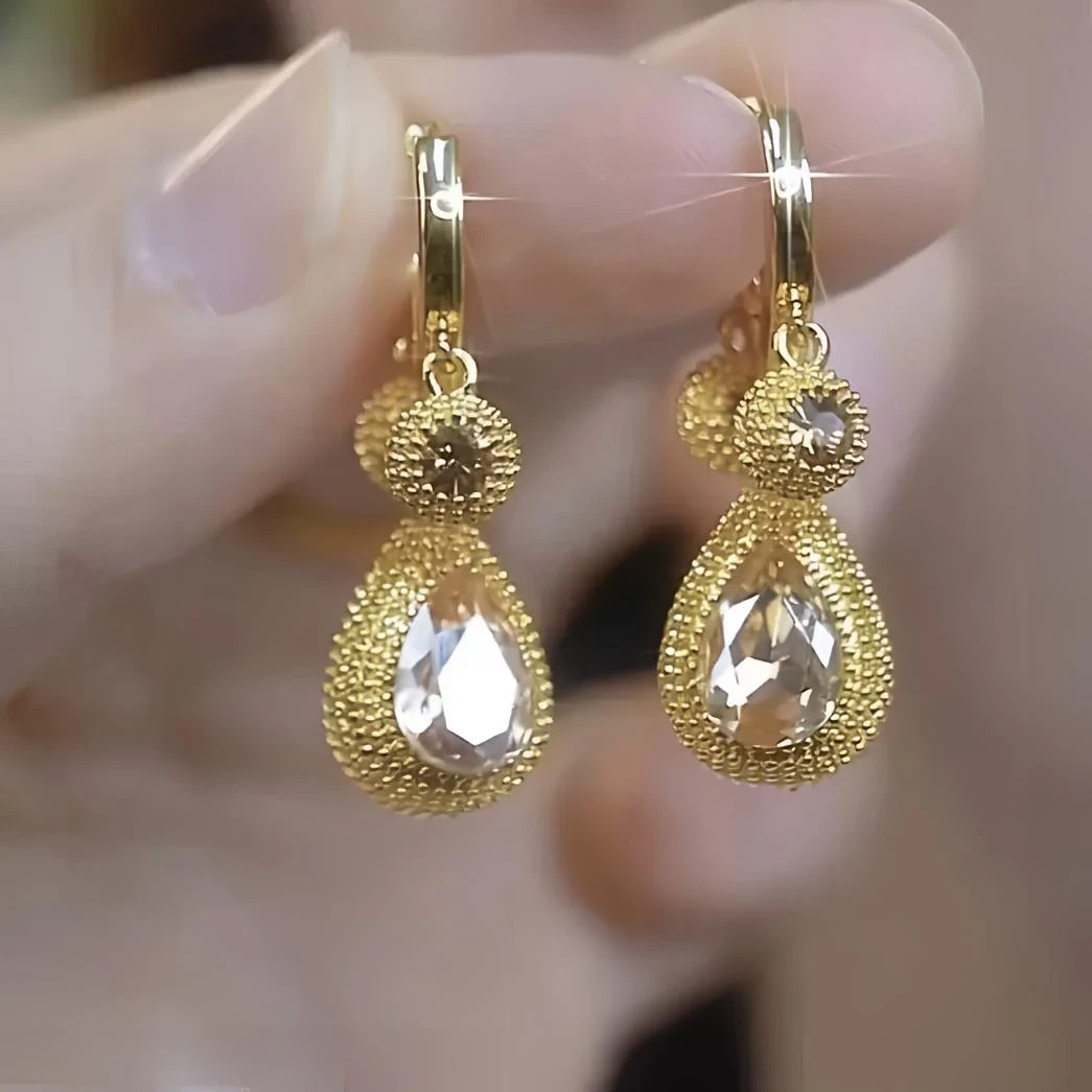 铜合金耳饰 【留恋一生】时尚气质百搭耳环网红轻奢复古小众简约