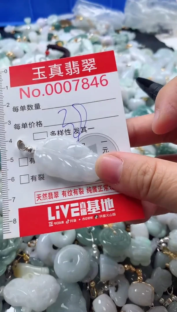 吊坠(不含链)未镶嵌翡翠7846