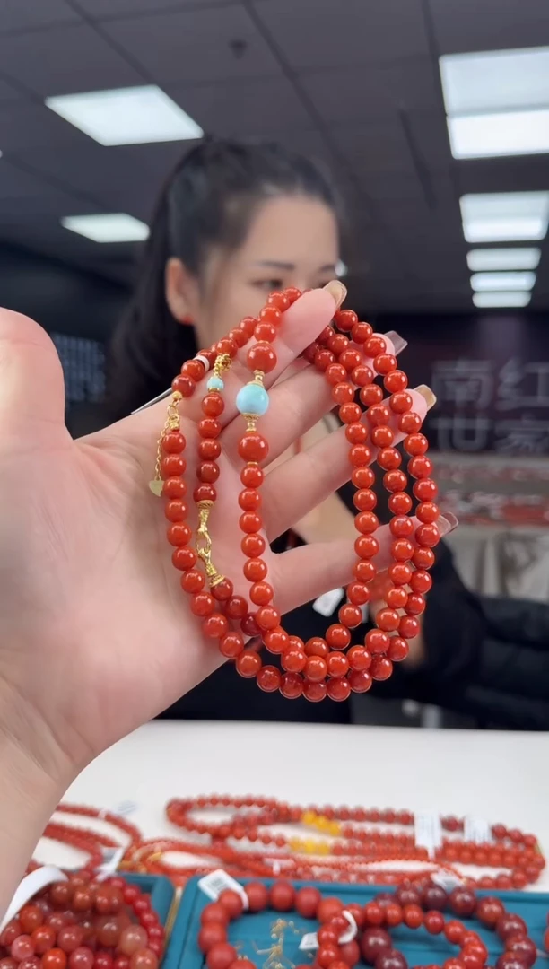 未镶嵌珠串南红玛瑙多样发其一/25090020999