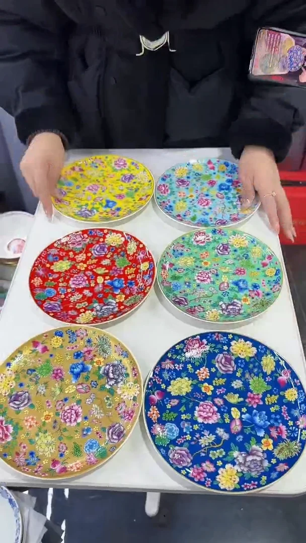 【闪购商品】瓷片 7英寸骨碟6个景德镇陶瓷