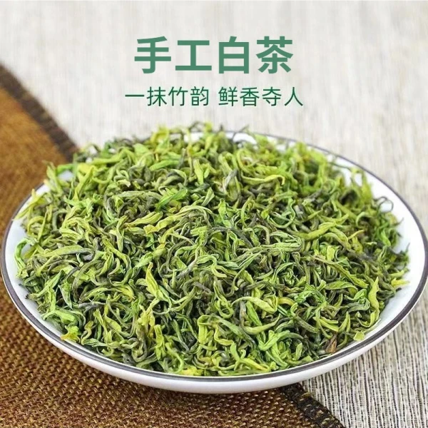 新茶叶安吉明前正宗手工白茶浙江原产地春茶安吉特产高山浓香绿茶