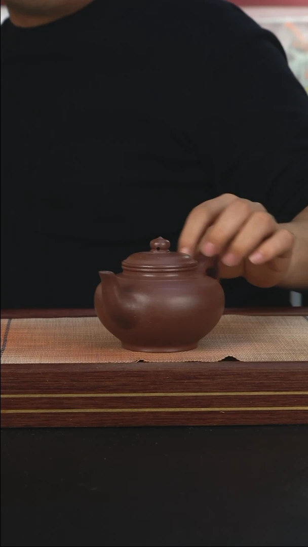 【闪购商品】紫砂茶壶千禧紫泥 笑樱