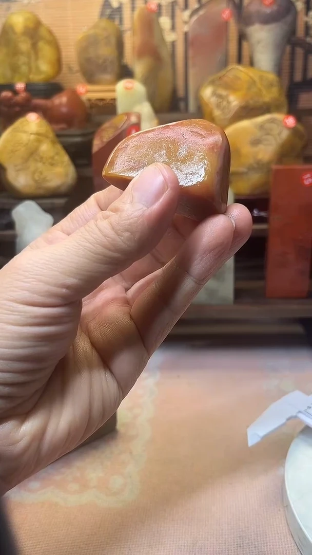 寿山石印石天**源寿山石田料溪蛋