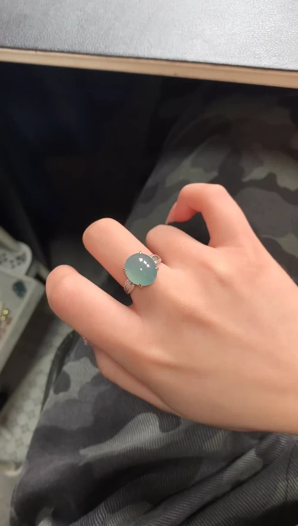 【闪购商品】翡翠戒指银S925镶嵌452141