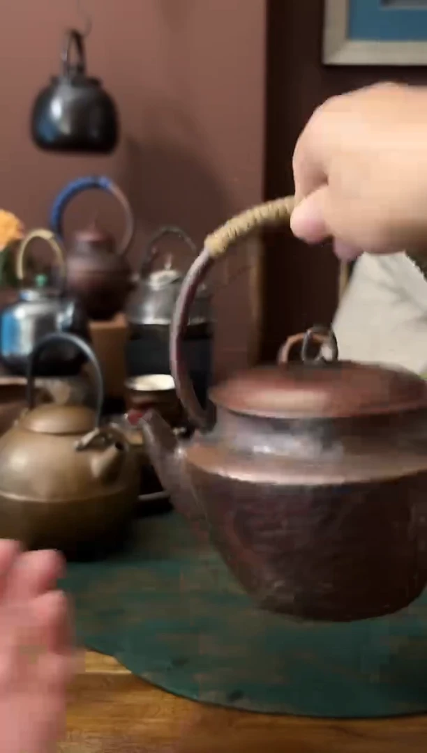 雷****0手工制作工艺泡茶银壶