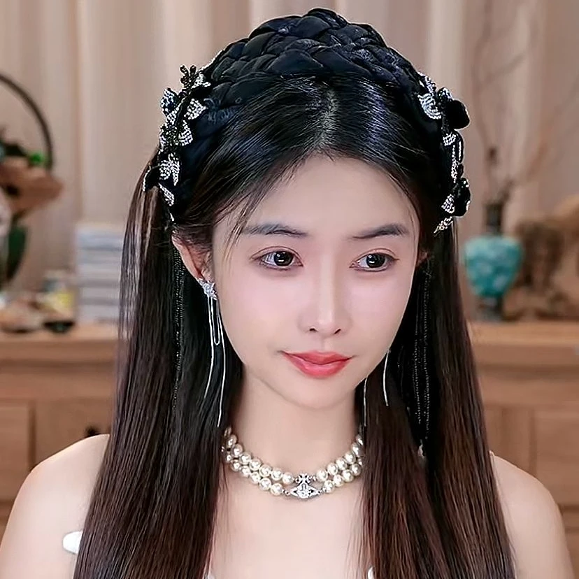 【彩蝶】原创设计手工轻奢百搭流苏发箍