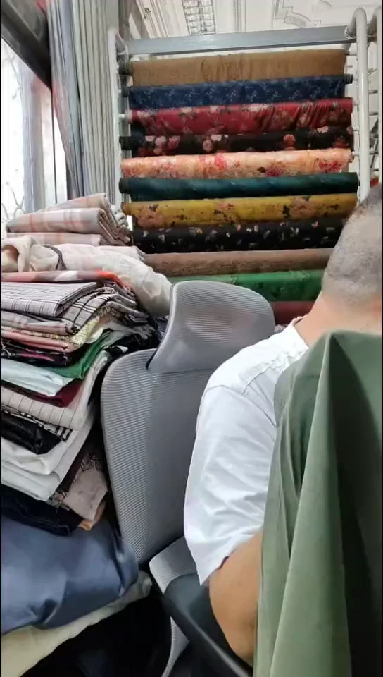 抹茶绿纯色沙洗布料