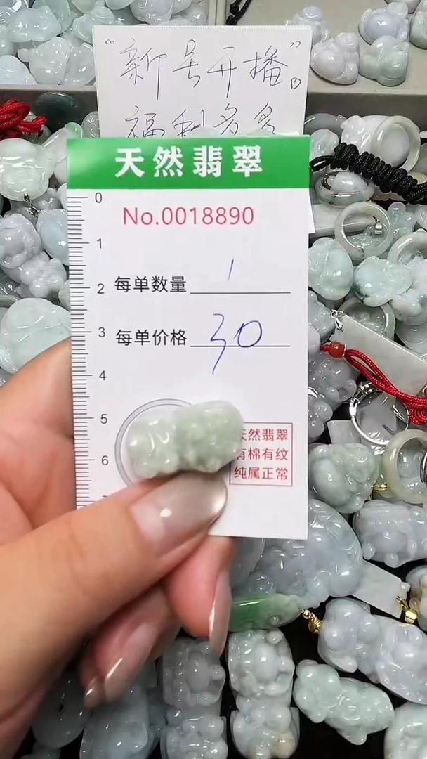 翡翠未镶嵌吊坠(不含链)8890