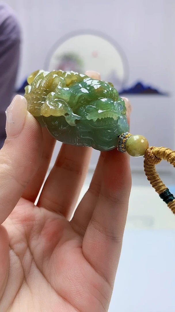 定制翡翠未镶嵌4898ms-毛货86貔貅