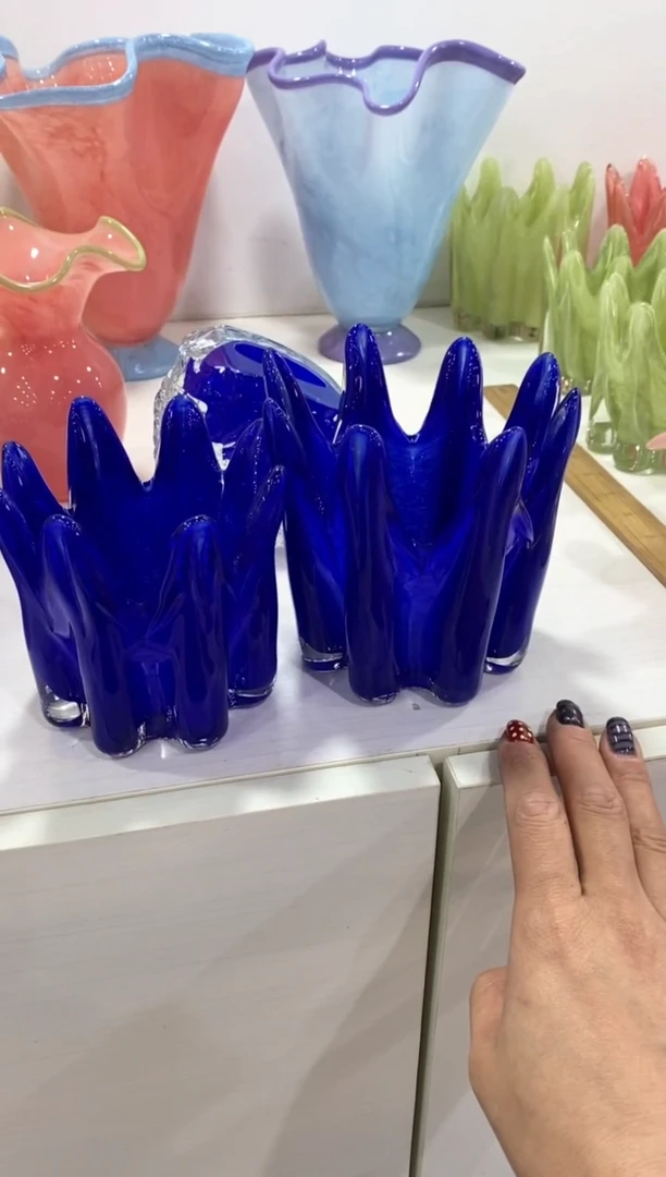 【闪购商品】琉璃慕忆家花瓶一对