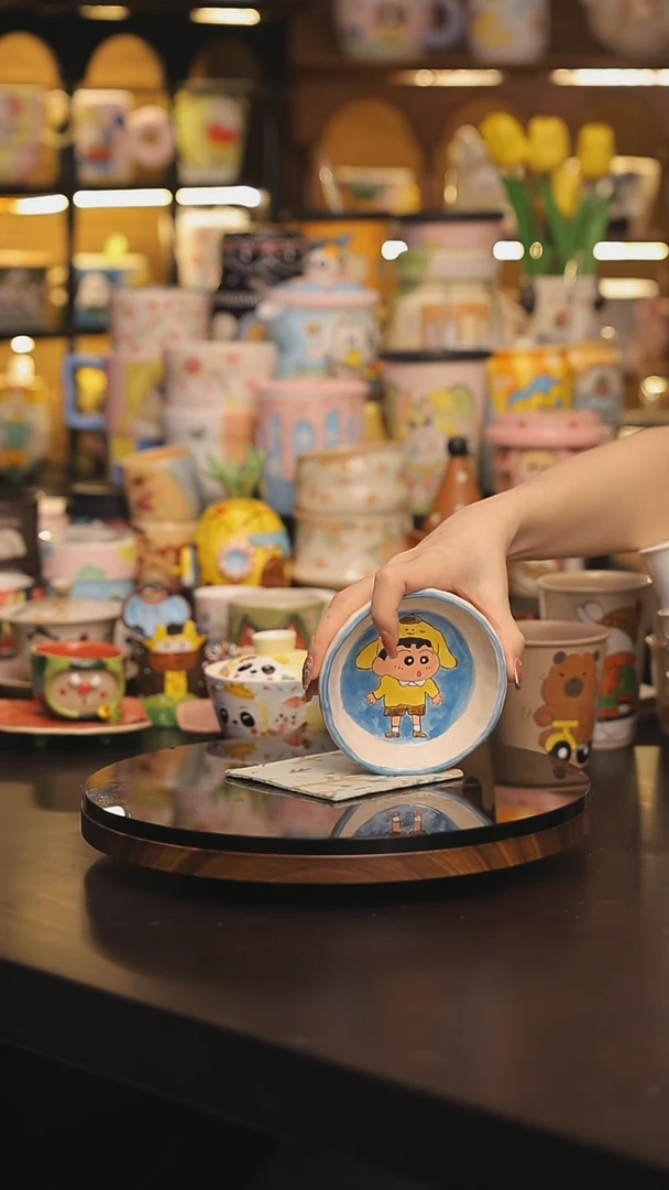 随机一个景德镇釉下彩绘设计师款式陶瓷