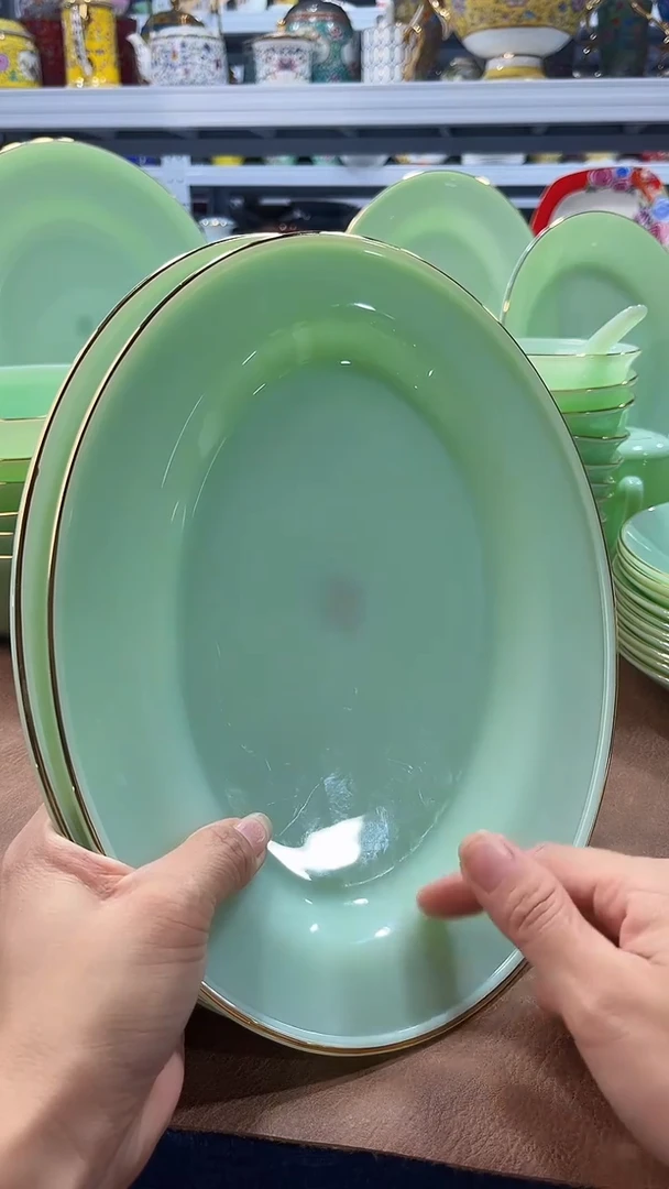玉瓷  鱼盘2个景德镇陶瓷