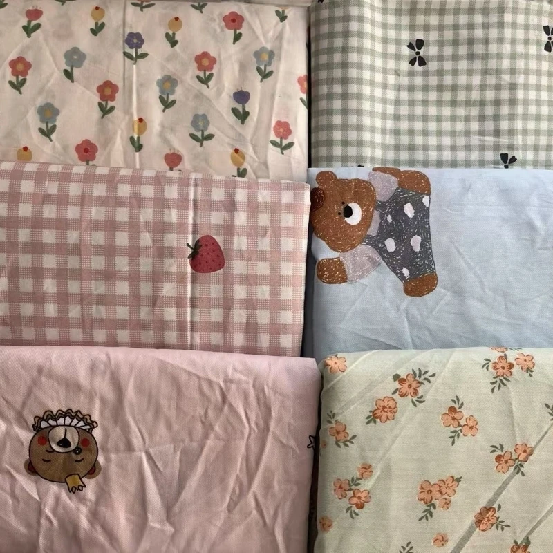 纯棉布块下单前看尺寸微脏小洞白条大头笔写的字属正常事妈不要拍