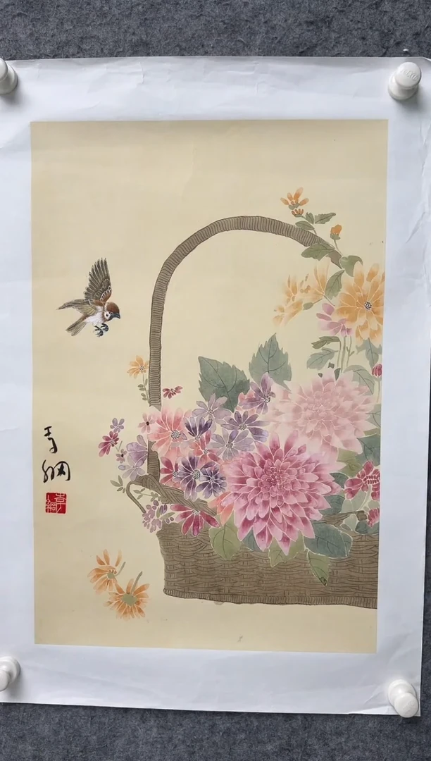 国画李纲-2.7平尺-国画作品