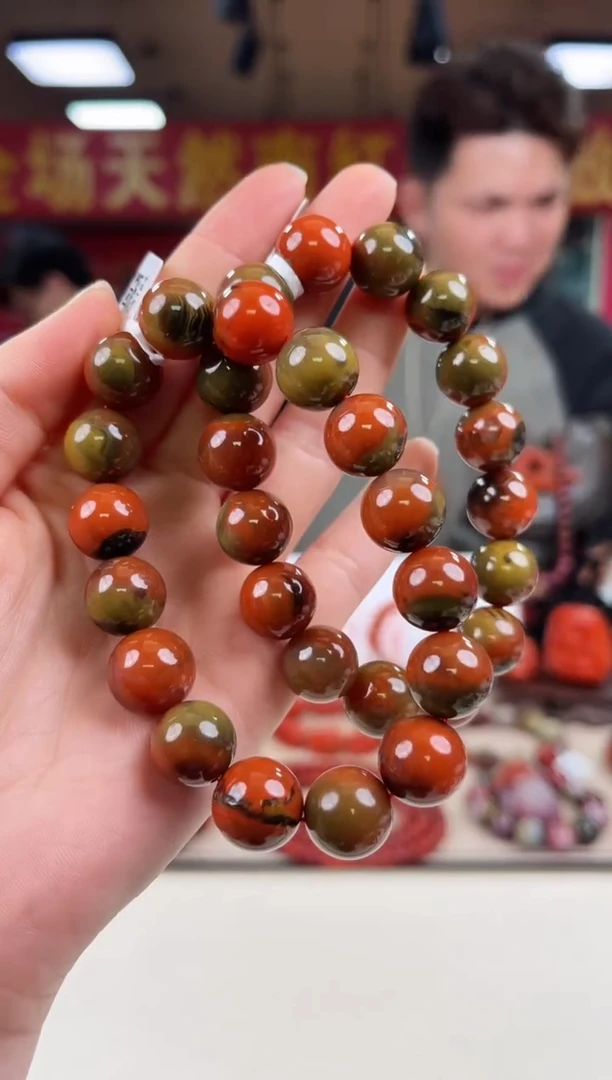 未镶嵌大山包包浆手串13+南红玛瑙（多样式发其一）
