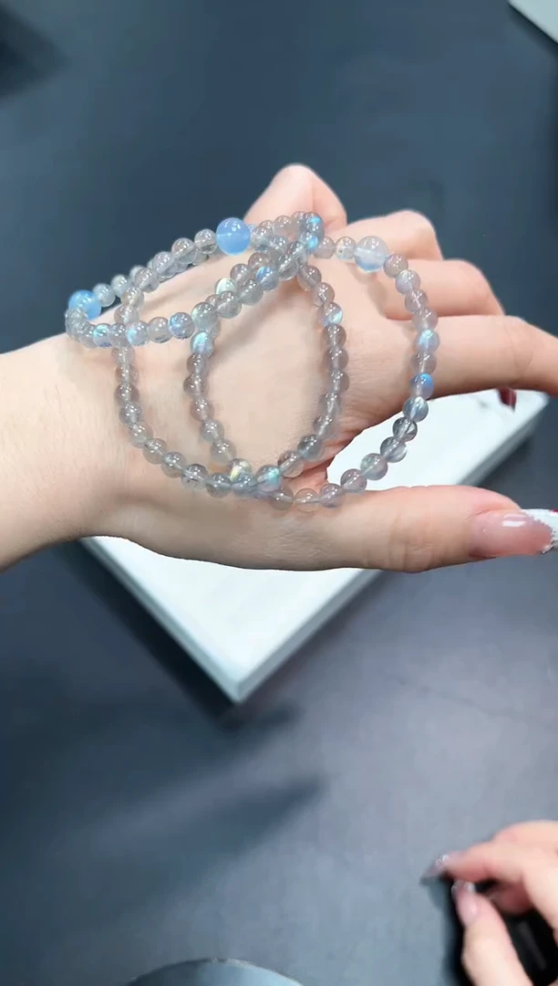 【闪购商品】长石手串未镶嵌52A4多样性发其一/1条默认微瑕