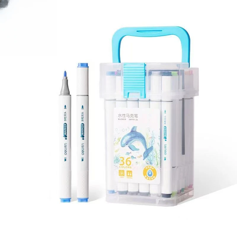 【新疆包邮】学生画画水性马克笔36色HM199
